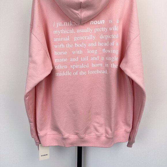 Vetements: Limited Edition Unicorn Definition Print Mythical Pink FW22 - Picture 3 of 15